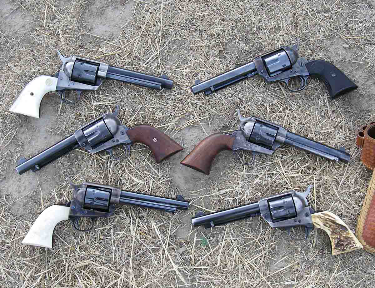 Colt SAAs fitted with 51⁄2-inch barrels are handy to carry, yet offer enough sight radius to aid in accurate shooting. This is the length the U.S. military eventually settled on as the best all-around.